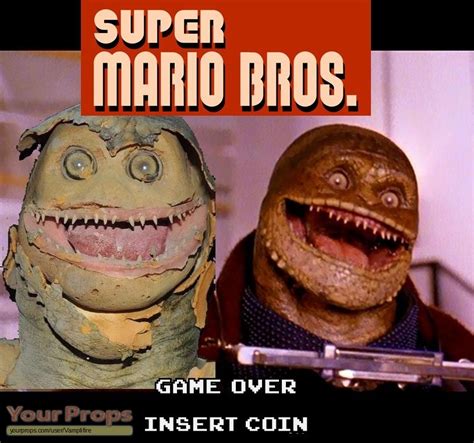 Super Mario Bros. Toad Goomba from Super Mario Brothers original movie prop