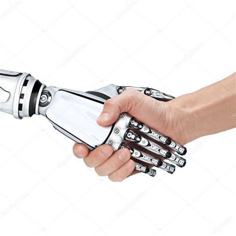 Male robot and human — Stock Photo © vitaliy_sokol #51226453