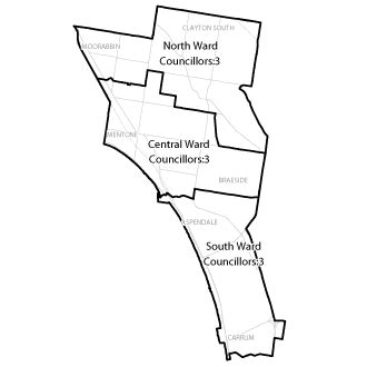 Map of Kingston City Council