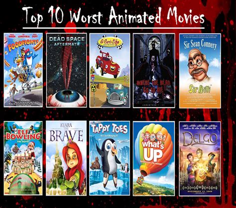 Top 10 Worst Animated Movies by Perro2017 on DeviantArt