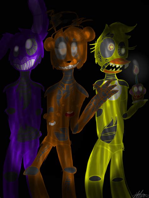 Nightmare Animatronics | FNAF4 by EnderTux879 on DeviantArt