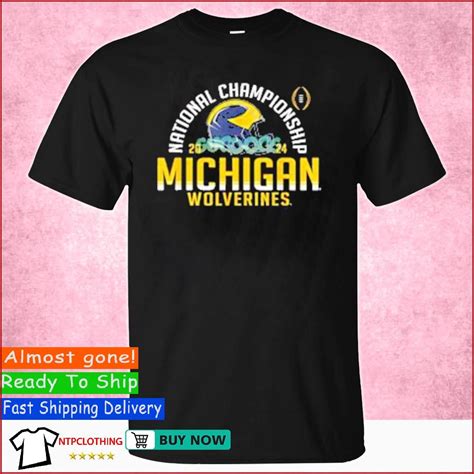 College Football Helmet Michigan Wolverines 2024 CFP National Championship shirt