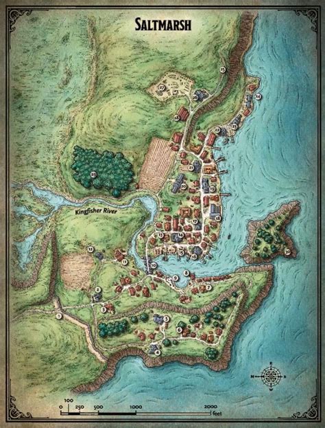 Sneak Peek At Ghosts of Saltmarsh Maps (With images) | Fantasy city map, Fantasy world map ...