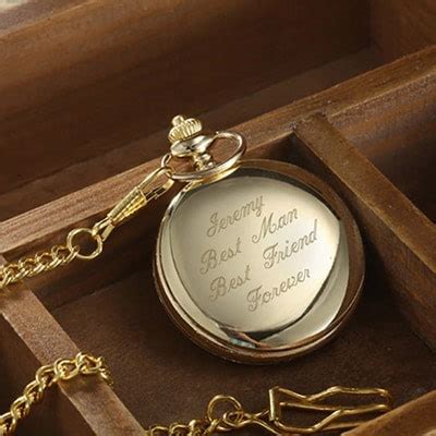 Personalised Engraved Pocket Watches | Stainless Silver & Gold