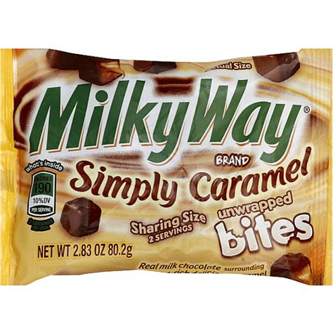 Milky Way Unwrapped Bites Candy, Simply Caramel, Sharing Size ...