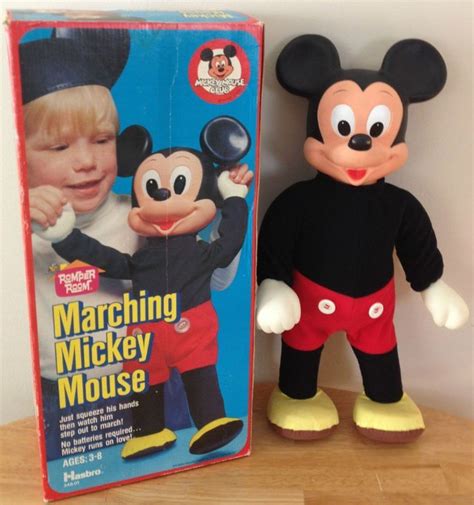 I remember this dumb thing---- vintage Marching Mickey Mouse doll ...