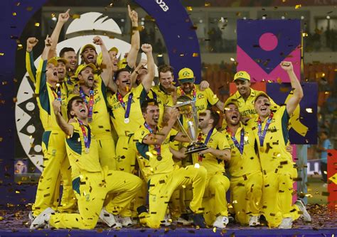 Australia celebrate World Cup triumph in style - Cricket - Dunya News