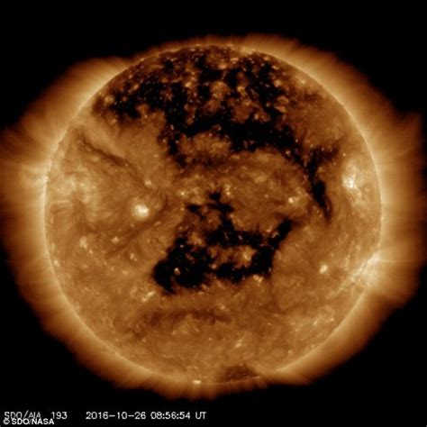 A massive ‘coronal hole’ on the sun is blasting Earth with solar storms | Daily Mail Online