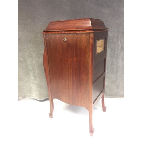 Antique Victrola Wood Record Player Cabinet | Chairish