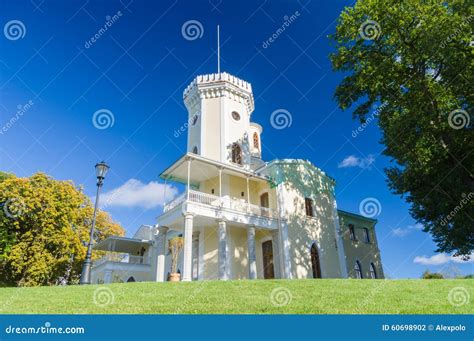 Keila-Joa Manor (Schloss Fall) from Above Wide Angle View Stock Photo - Image of blue, building ...