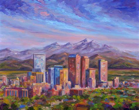 Denver Skyline - Rocky Mountain Artwork