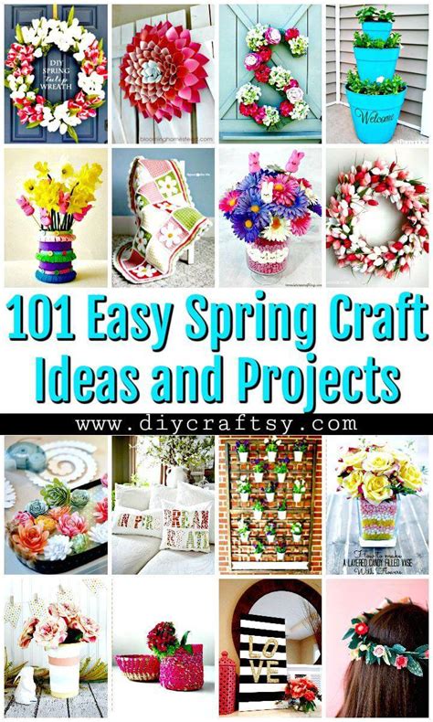 101 Easy DIY Spring Craft Ideas and Projects - DIY & Crafts