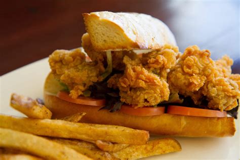 Oyster Po Boy Sandwich · Hoopers Island