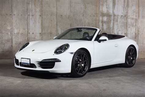 2013 Porsche 911 Carrera 31572 Miles White Convertible 3.4l H6 350hp ...