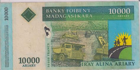 MADAGASCAR - 10000 francs 2003 currency note - KB Coins & Currencies