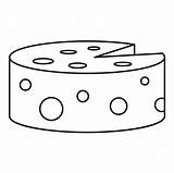 Cheese Coloring Page sketch template