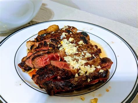 I made this soy sauce garlic butter ribeye for my birthday a while ago : steak