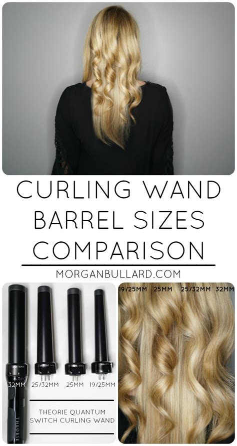 Curling Wand Barrel Sizes Comparison - Morgan Bullard