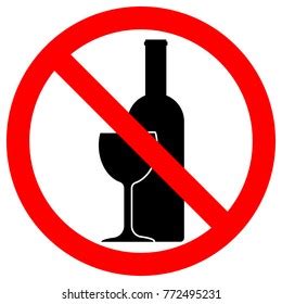 Alcohol Free Zone Sign Wine Bottle Stock Vector (Royalty Free) 772495231 | Shutterstock