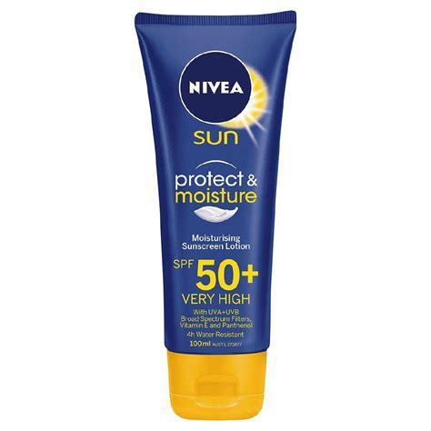 Buy Nivea Sunscreen Protect & Moisturise SPF50+ at Mighty Ape NZ