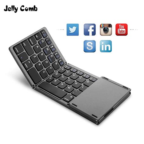 Jelly Comb Foldable Rechargeable Bluetooth Keyboard - Shop The Veganary