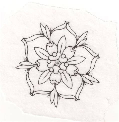 22 best Flower Outline Tattoo images on Pinterest | Tatoos, Daisies tattoo and Flower tattoos