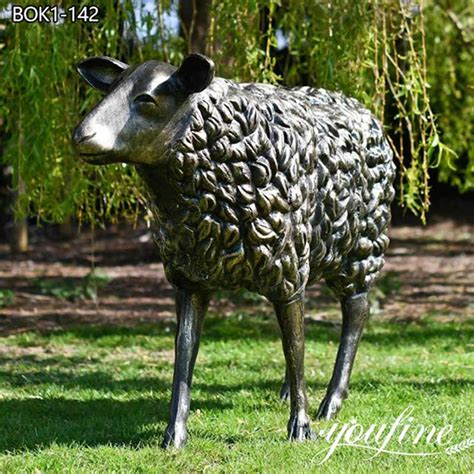 Life Size Bronze Sheep Statue Garden Decor for Sale BOK1-142 - YouFine