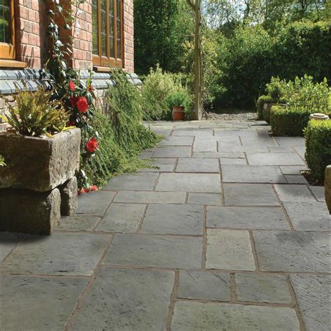 Brett Paving_Concrete 'Canterbury' Slate Grey-PAVING SLABS ...