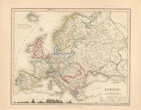 Milner's 1850 Map of Europe by Reverend Thomas Milner: (1850) | Art Source International Inc.