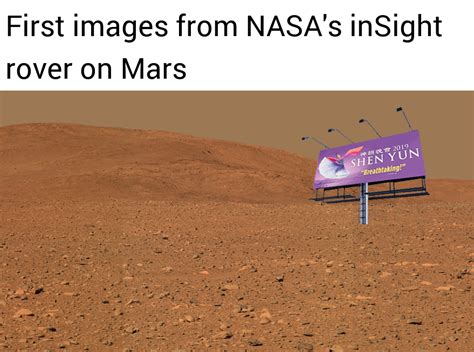 First images from NASA's inSight rover on Mars : r/funny