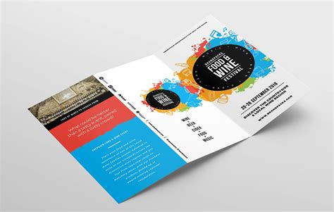 Free Tri-Fold Brochure Template for Events & Festivals - PSD, Ai & Vector