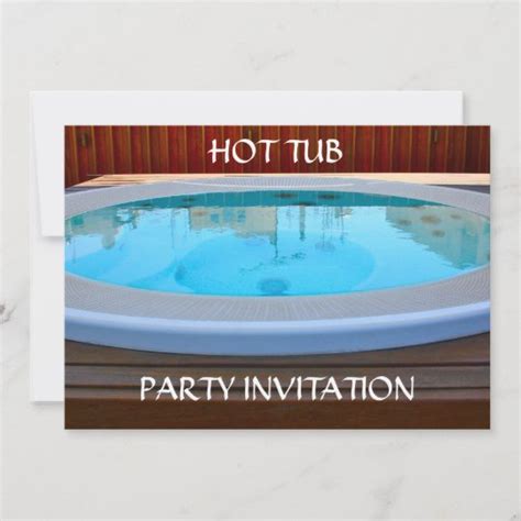 Hot Tub Party Invitation | Zazzle.com