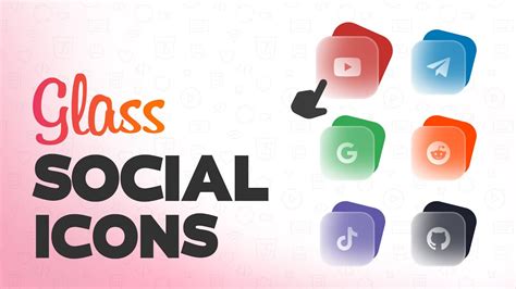 Glass Social Icons Hover Effect using CSS - YouTube