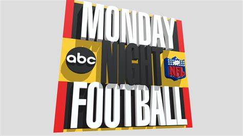 ABC Monday Night Football Logo 1997-1999 - Download Free 3D model by jjussyman15 (@jds383187 ...