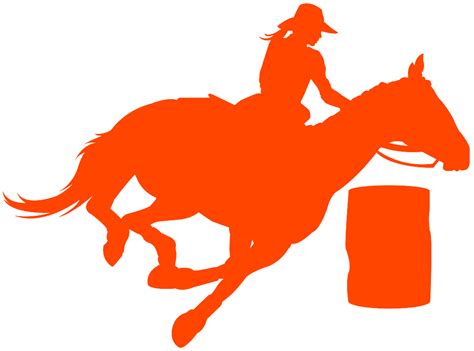 Barrel Racing Silhouette | Free vector silhouettes