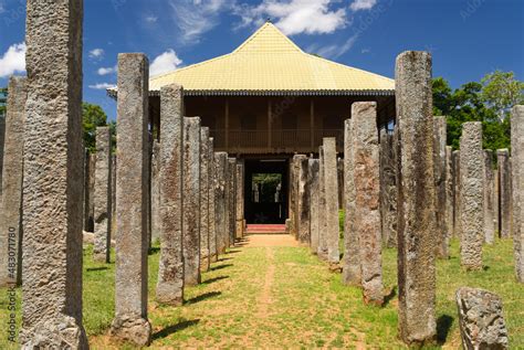 Lovamahapaya - Brazen palace, Anuradhapura, Sri Lanka, by Vidu Gunaratna Stock Photo | Adobe Stock