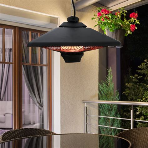 Outsunny 2kW Ceiling Mounted Weatherproof Electric Patio Heater - PatioMate