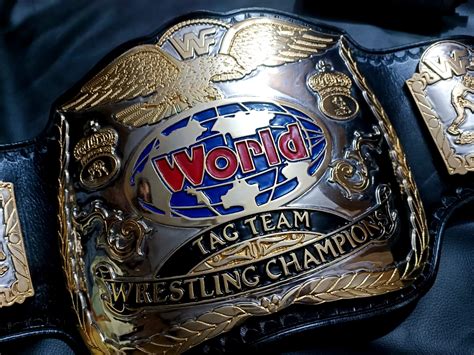 WWF tag team championship title (24k textured) – Moc Belts