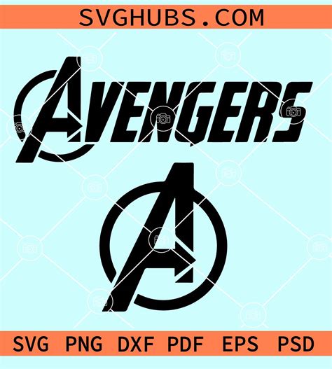 Avengers Logo SVG, Marvel logo svg, Marvel SVG, The Avengers SVG