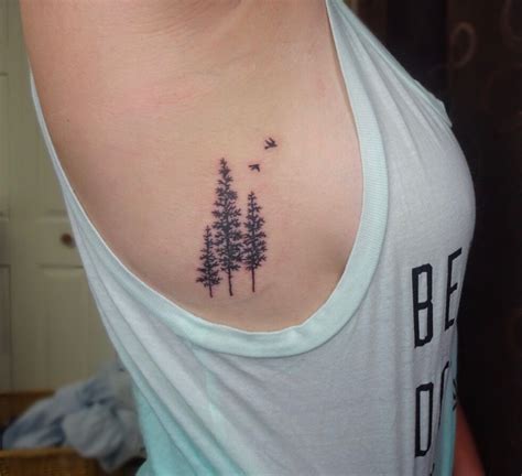 Pine tree side rib tattoo! | Tattoos on side ribs, Rib tattoo, Pine tattoo