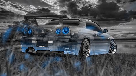 R34 Wallpaper Laptop - HD wallpaper: Nissan, Nissan Skyline GT-R R34, car ... - Playful panda ...