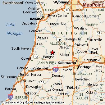 Bloomingdale, Michigan Area Map & More