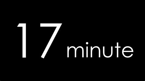 17 minute timer - YouTube