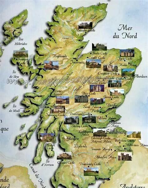 Map of the castles in Scotland | Scotland castles, Castles in scotland, Scotland vacation