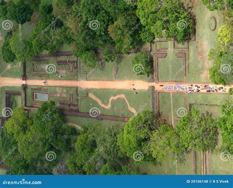 View from Sigiriya Rock Fort Editorial Stock Photo - Image of citadel ...