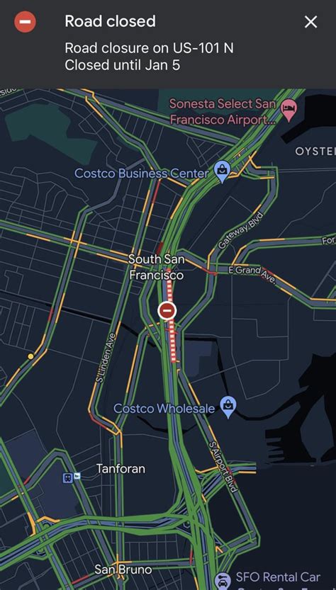 FYI: Google Maps still shows 101 North closed in South San Francisco, Caltrans traffic cams show ...