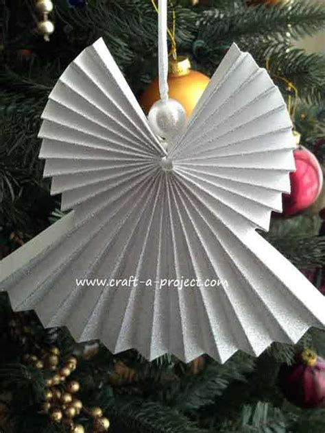 Paper Christmas Angel Ornament - craftbits.com | Paper christmas ornaments, Christmas angel ...