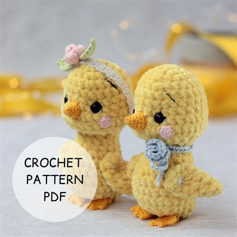 Crochet Easter chick plush PATTERN PDF crochet chikcen toy | Etsy