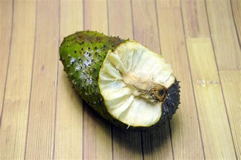 Soursop Fruit on Wooden Background Stock Photo - Image of wooden, fruit: 144167976