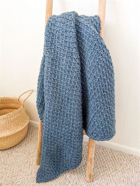 Easy Tunisian Crochet Blanket Pattern | Jewels and Jones